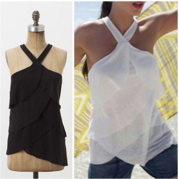 Anthropologie Tops - ⭐️ 3 for $20 ⭐️ Anthropologie Black Halter Top XS